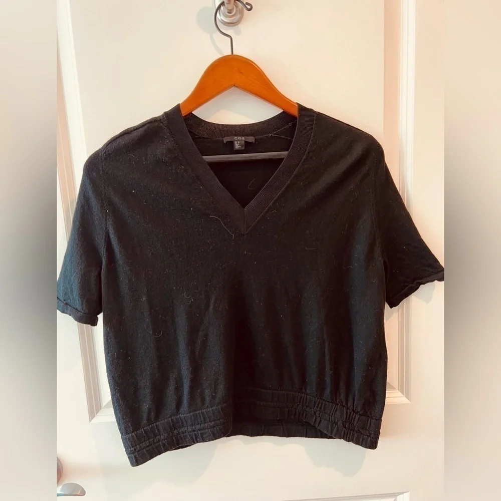 COS Wool V-Neck Top - Picture 1 of 13